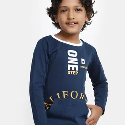 V-Mart Boys Typography Printed Cotton T-Shirt-image-99