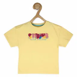 Peter England Girls Typography Printed T-shirt-image-83