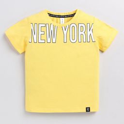 Ginie Boys Typography Printed Cotton T-shirt-image-17