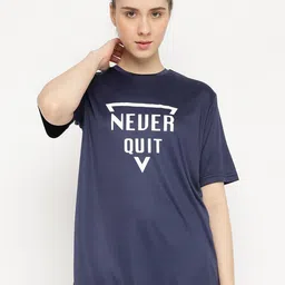 DRYP EVOLUT Typography Printed Round Neck Oversized T-shirt-picture-22