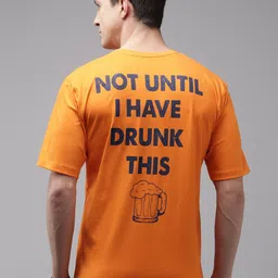 Kryptic Typography Printed Pure Cotton Drop Shoulder Sleeves Oversized T-Shirt-image-23