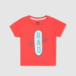 max Boys Typography Printed Applique T-shirt-picture-55