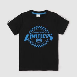 max Boys Typography Printed Applique T-shirt-image-27
