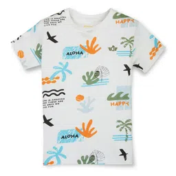 Gini and Jony Boys Conversational Printed Round Neck Cotton T-shirt-picture-42