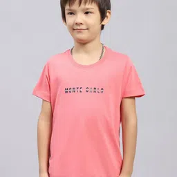 Monte Carlo Boys Typography Printed Round Neck Cotton T-shirt-image-49