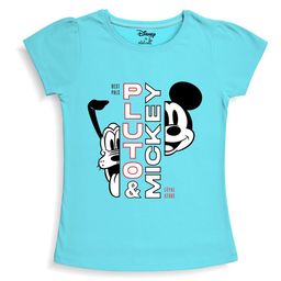 Minicult Girls Mickey & Pluto Printed Cotton T-shirt-image-93