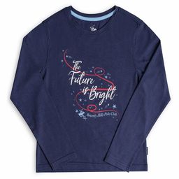 Beverly Hills Polo Club Girls Navy Blue Printed T-shirt-image-32