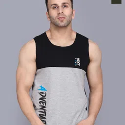 SLOWLORIS Pack Of 2 Typography Printed Cotton Innerwear Vests-image-50