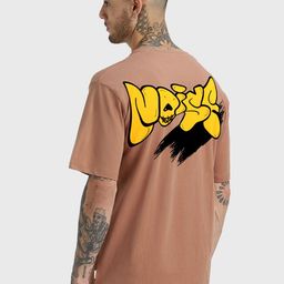 VEIRDO Round Neck Short Sleeves Graphic Printed Pure Cotton Cotton Oversized T-shirt-image-84