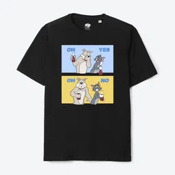 YK Warner Bros Boys Tom Printed Round Neck Short Sleeves Cotton Oversized T-shirt-picture-32