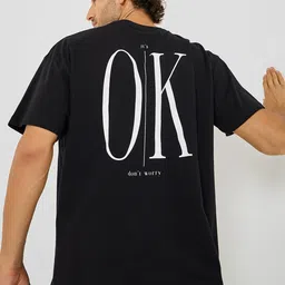 Styli Back Slogan Print Oversized T-Shirt-image-90