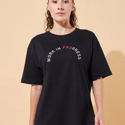 Cultsport Lifestyle Cotton Oversized Graphic T-shirt-image-86