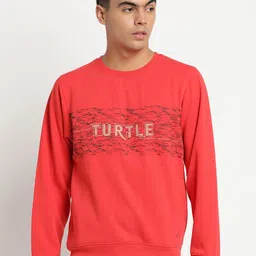 Turtle Men Red Printed Sweatshirt-picture-11