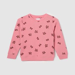 max Girls Floral Printed Ribbed Sweatshirt-image-51