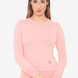 Vami Women Pink Fleece Sweatshirt-picture-28