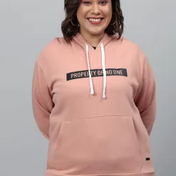 Instafab Plus Women Pink Sweatshirt-53
