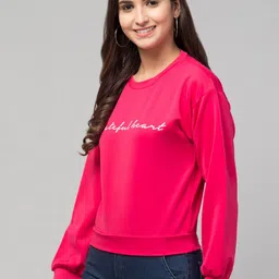 Orchid Blues Women Pink Sweatshirt-image-70