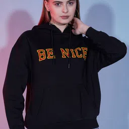 DressBerry Typography Printed Hooded Pullover-picture-10