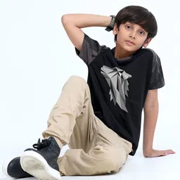 STELLERS Boys Round Neck Graphic Printed T-shirt-image-79
