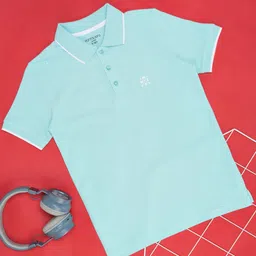 Pantaloons Junior Boys Polo Collar Cotton T-shirt-12