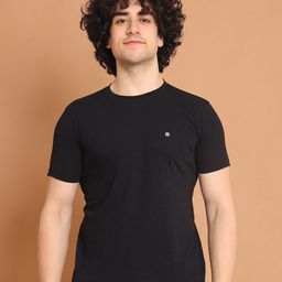 berry blues Round Neck Half Sleeve Cotton T-shirt-image-79