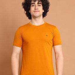 berry blues Round Neck Short Sleeves Cotton T-shirt-image-29