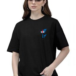 CLAFOUTIS Women Drop-Shoulder Sleeves Pockets T-shirt-image-104