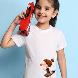 NUSYL Girls Printed Round Neck T-shirt-picture-22