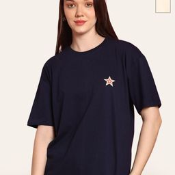 Fabflee Women 2 V-Neck Extended Sleeves Pockets T-shirt-image-53