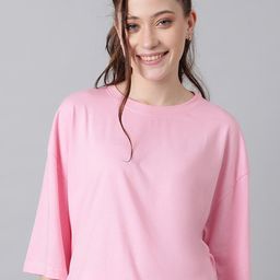 KOTTY Basics Round Neck Drop-Shoulder Sleeves Oversized T-shirt-picture-17