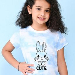 NUSYL Girls Graphic Printed Cotton T-shirt-picture-23