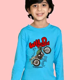 NUSYL Boys Bike Printed Long Sleeves Cotton T-shirt-image-92