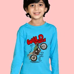 NUSYL Boys Graphic Printed Long Sleeves Cotton T-shirt-image-96