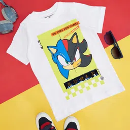 Pantaloons Junior Boys Graphic Printed Round Neck Cotton Casual T-shirt-35