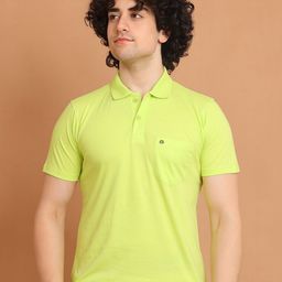 berry blues Pique Half Sleeve Cotton Polo T-shirt-image-27