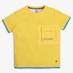 Ed-a-Mamma Boys Typography Bio Finish Pockets T-shirt-image-83