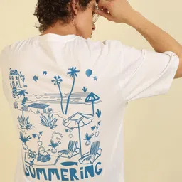recast Graphic Printed Cotton Oversized T-shirt-picture-13
