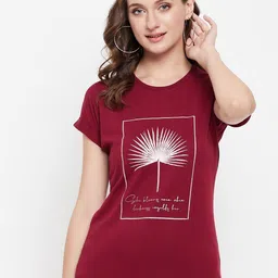 Cantabil Women Printed Regular Fit T-shirt-picture-8