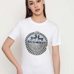 FUTURO Women Printed Pockets T-shirt-image-31