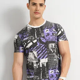 The Indian Garage Co Graphic Printed Round Neck T-shirt-picture-33