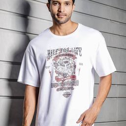 ONE SKY Men Graphic Printed Round Neck Cotton T-shirt-image-11
