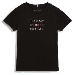 Tommy Hilfiger Boys Typography Printed Round Neck Cotton T-shirt-96