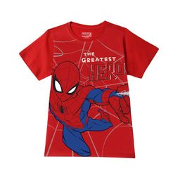 Wear Your Mind Boys Spider-Man Printed Cotton T-shirt-57