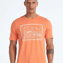 Flying Machine Graphic Printed Cotton T-shirt-image-24