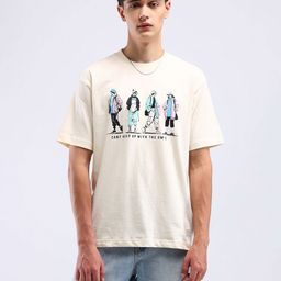Flying Machine Men Typography Printed Pockets T-shirt-picture-22