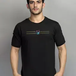 Elibolz Graphic Printed Round Neck Cotton Applique T-shirt-picture-35