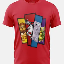 Print My Fashion Boys Graphic Printed Cotton T-shirt-image-96