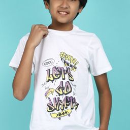 V-Mart Boys Graphic Printed Round Neck Cotton T-shirt-image-50