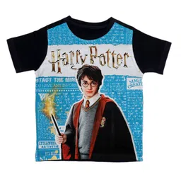 Harry Potter by Wear Your Mind Boys Blue Harry Potter Printed T-shirt-image-55