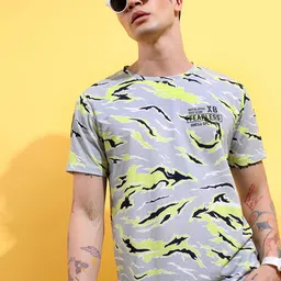 KETCH Abstract Printed Relaxed Fit T-Shirt-image-46